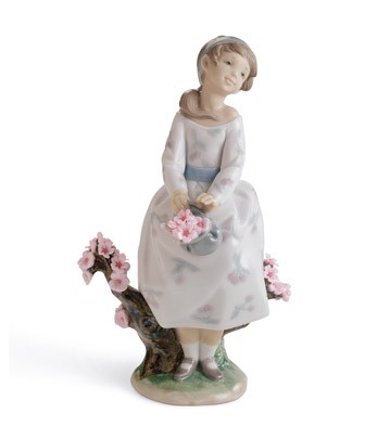 A Walk Through Blossoms Lladro Figurine