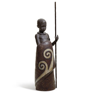 African Boy Lladro Figurine