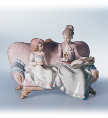 An Embroidery Lesson Lladro Figurine