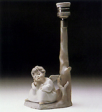 Angel Thinking (lamp) Lladro Figurine
