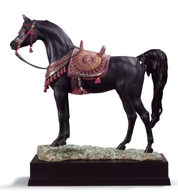 Arabian Pure Breed (black) Lladro Figurine