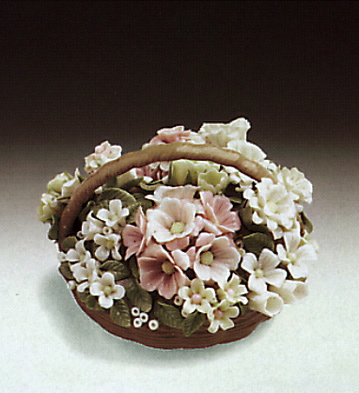 Basket Of Flowers N. 3 Lladro Figurine