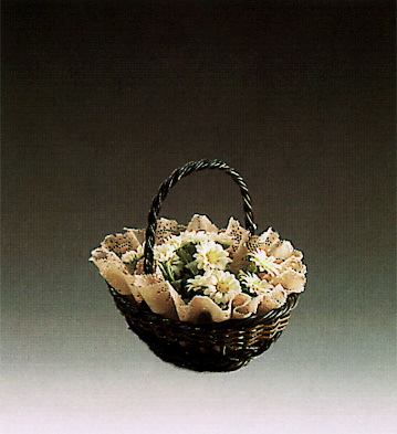 Basket Of Margaritas Lladro Figurine
