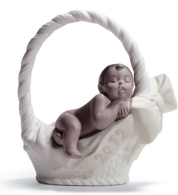 Born In 2012  (girl-dark Skin) Lladro Figurine