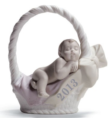 Born In 2013 (girl - Fair Skin) Lladro Figurine