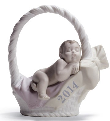 Born In 2014 (girl - Fair Skin) Lladro Figurine