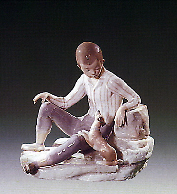 Boy With Dog Lladro Figurine