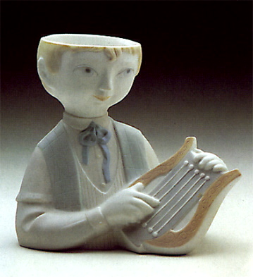 Bust Of Boy With Lire Lladro Figurine