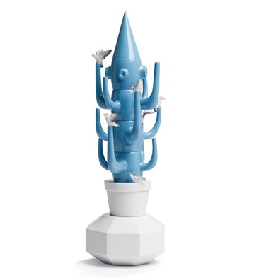 Cactus (light Blue) Lladro Figurine