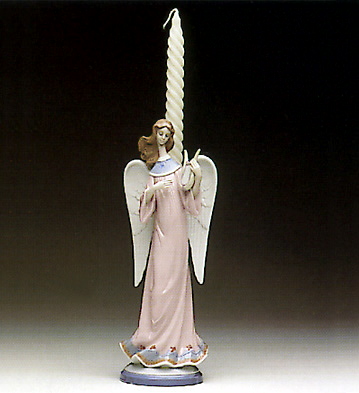 C.h.angel With Lyre Lladro Figurine