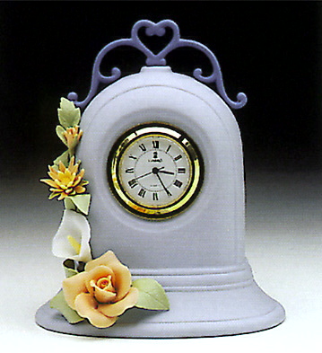 Clock, Blue Lladro Figurine