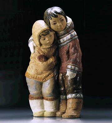 Couple From The Artic (reduced) Lladro Figurine