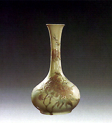Cylindric-vase Peonys G. Lladro Figurine