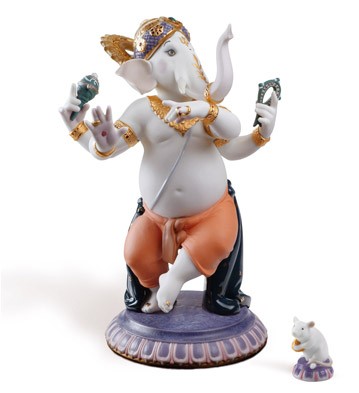 Dancing Ganesha (limited Edition) Lladro Figurine