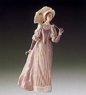 English Lady Lladro Figurine