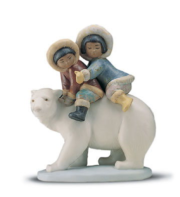 Eskimo Riders Lladro Figurine