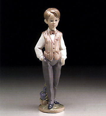 European Boy Lladro Figurine