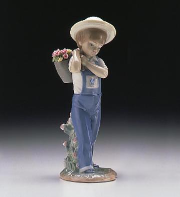 Flowers On The Back Lladro Figurine