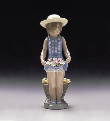 Flowers On The Lap Lladro Figurine