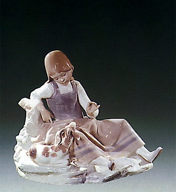 Girl With Goat Lladro Figurine