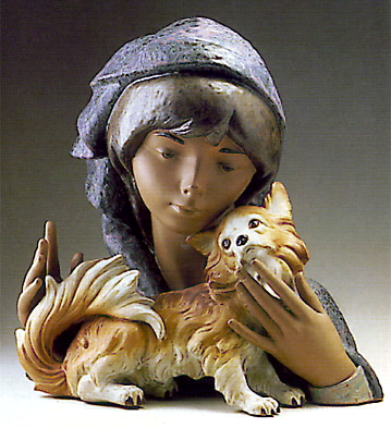 Girl With Little Dog Lladro Figurine