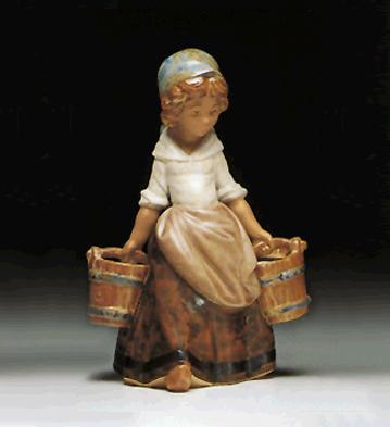 Girl With Two Pails Lladro Figurine