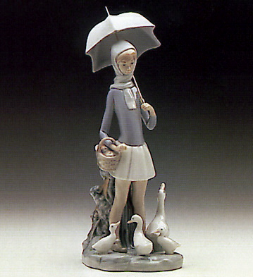 Girl With Umbrella Lladro Figurine