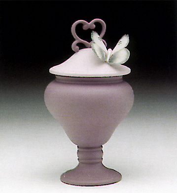 Heart Sweet Box, Violet Lladro Figurine