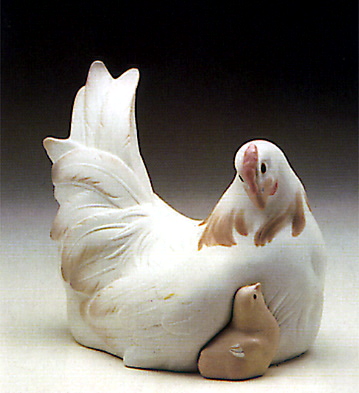 Hen With Chicks Lladro Figurine