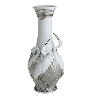 Herons' Realm Vase (re-deco) Lladro Figurine