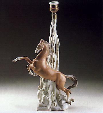 Horse Rearing (lamp) Lladro Figurine