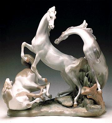 Horse's Group Lladro Figurine