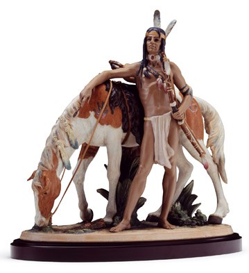 Indian Brave (l.e.) (b) Lladro Figurine