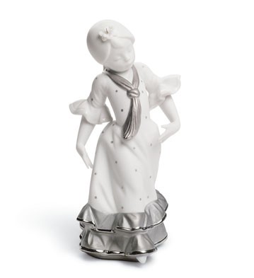 Juanita (re-deco Platinum) Lladro Figurine