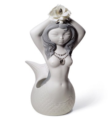 Little Mermaid (white & Silver) Lladro Figurine