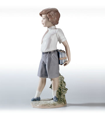 Little School Boy Lladro Figurine