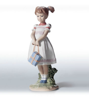 Little School Girl Lladro Figurine