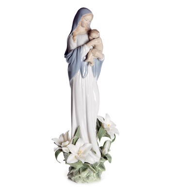 Madonna Of The Flowers Lladro Figurine