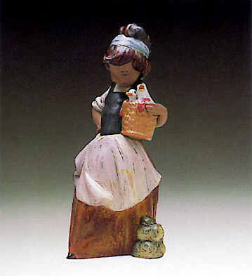 Marujita With Two Ducks Lladro Figurine