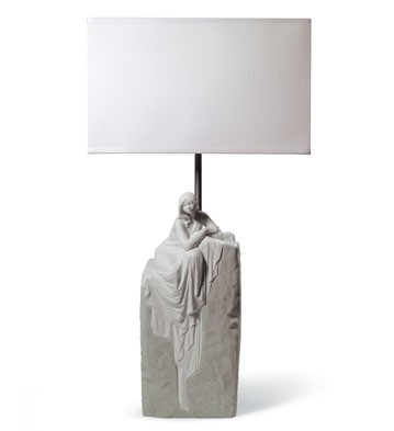Meditating Woman Lamp I (us) Lladro Figurine