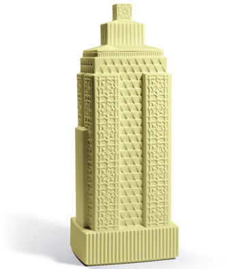 Metropolis - Vase Iii (light Yellow) Lladro Figurine