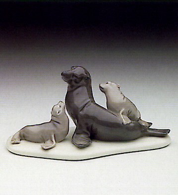 Mini Seal Family Lladro Figurine
