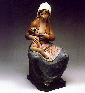Mother Feeding Baby (b) Lladro Figurine