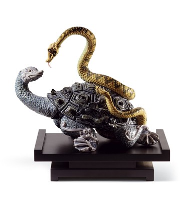 Mysterious Snake And Turtle Lladro Figurine