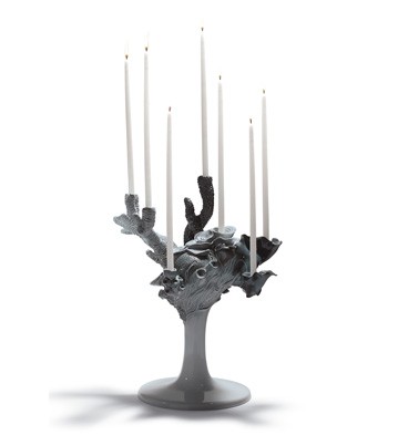 Naturo. -multi Candleholder (grey) Lladro Figurine