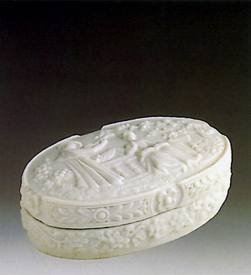 Oval Box-decorated Lladro Figurine