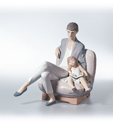 Reading With Daddy Lladro Figurine