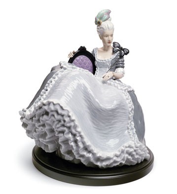 Rococo Lady At The Ball Lladro Figurine