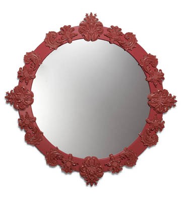 Round Mirror Large (red) Lladro Figurine