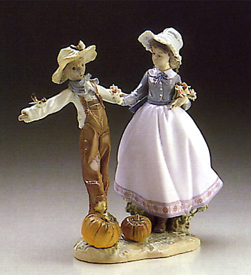 Scarecrow And The Lady Lladro Figurine